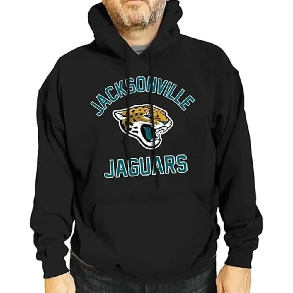NEW Campus Colors Jacksonville Jaguars Hoodie Sweatshirt Black Mens Size Small